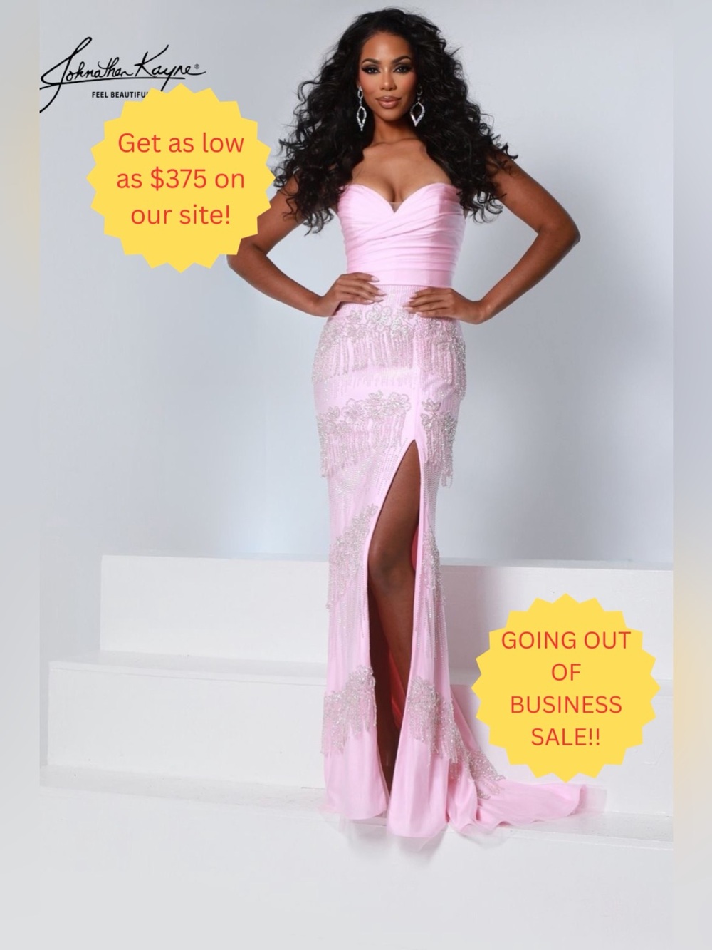 Johnathan Kayne 3305 (Petal Pink)- Size 4